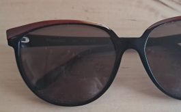Lunettes de soleil vintage femmes cat eye noir bordeaux bon