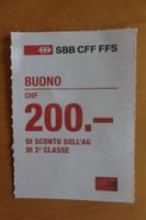 SBB CFF FFS Buono 2. Classe