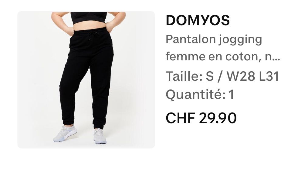 Decathlon Pantaloni: Pantalon jogging décathlon – Usato da Malleray venduto da Keimy32 1