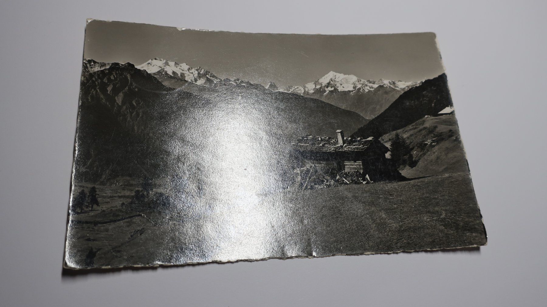 Ansichtskarten: Golmenegg bei Riederalp 1946 – Gebraucht aus Cormoret von Pascalll2001 1