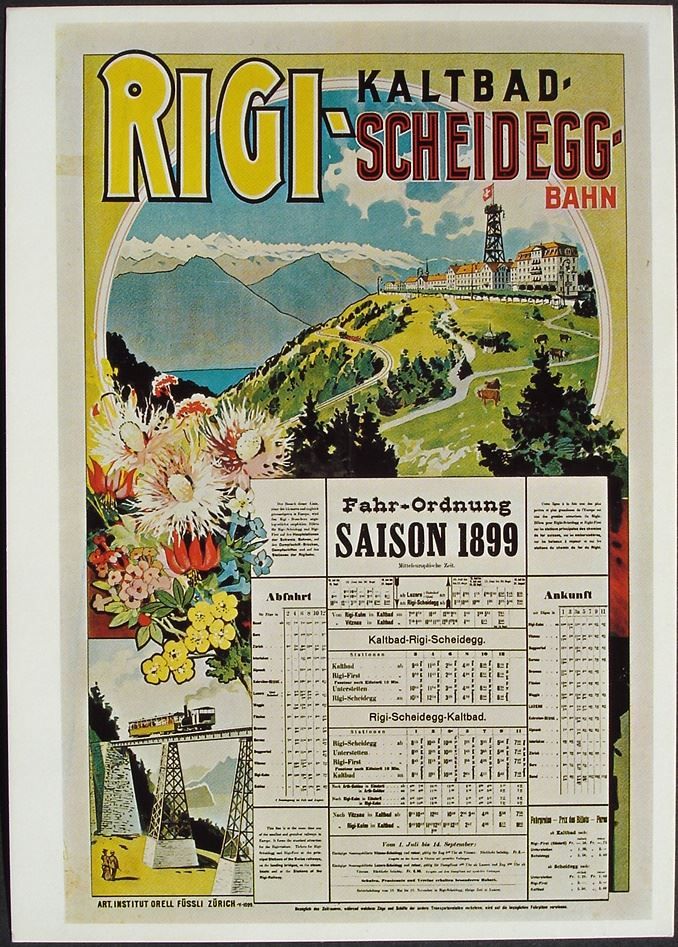 Ansichtskarten: RIGI Kaltbad-Scheidegg Bahn 1899 – Gebraucht aus Jona von philajona