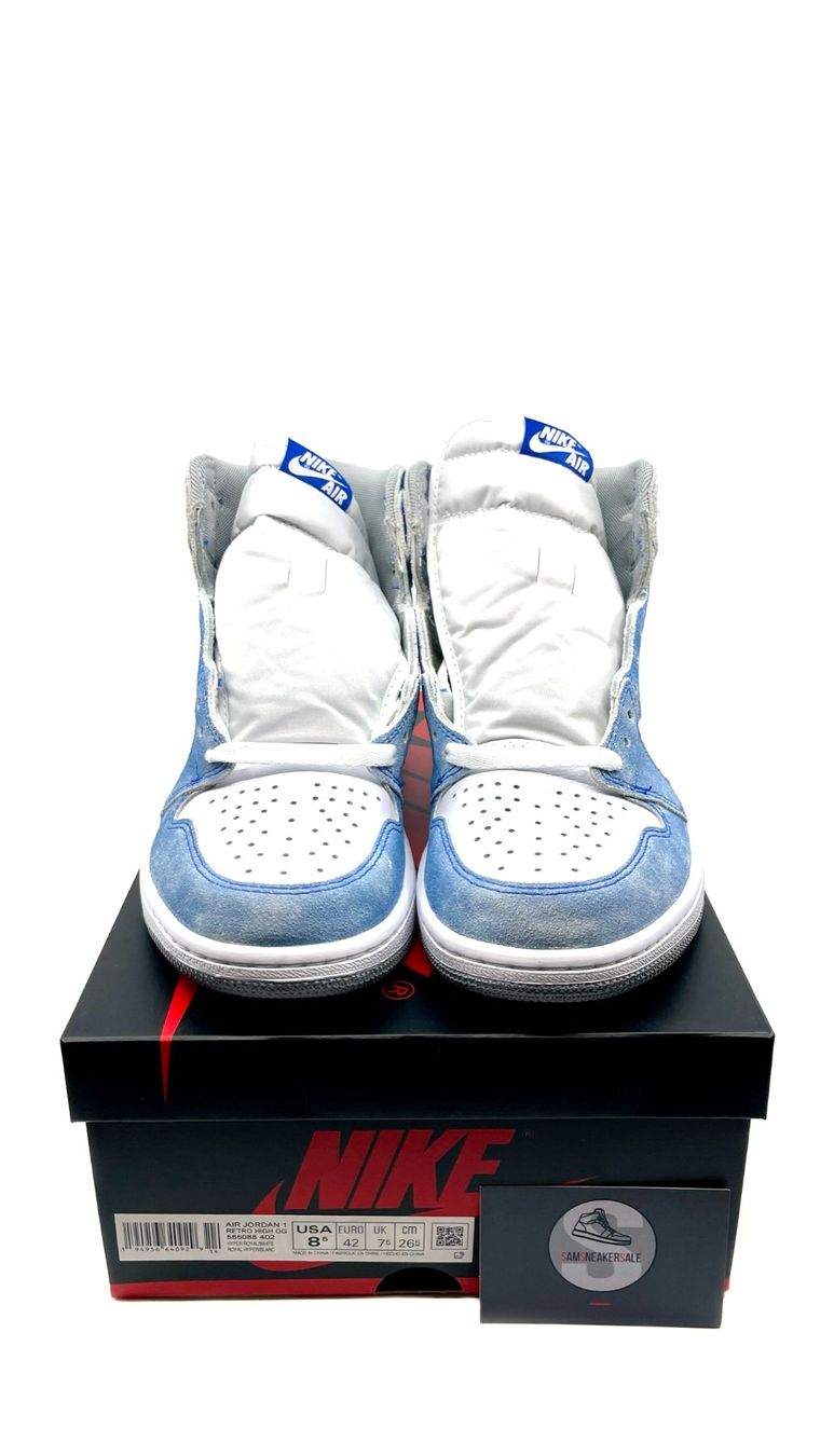 Jordan Scarpe da uomo: Jordan 1 Retro High Hyper Royal Smoke Grey Grösse EU 41 – Nuovo e nell'imballaggio originale da Küsnacht ZH venduto da SamSneakerSale 3