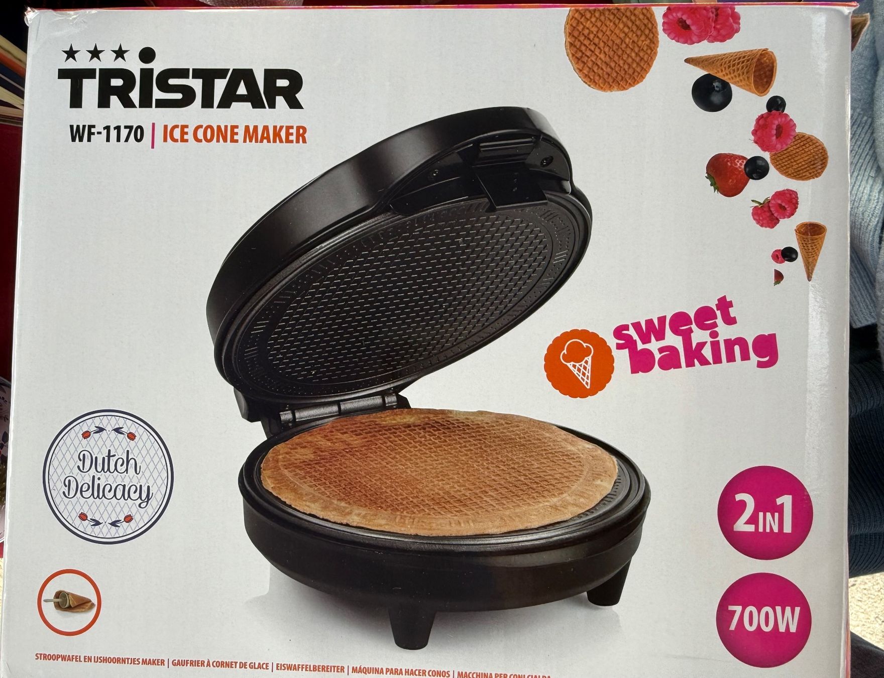 Elettrodomestici da cucina: STROOPWAFEL/ICE CONE MAKER,TRISTAR WF-1170 – Usato da Leysin venduto da geomamar 2