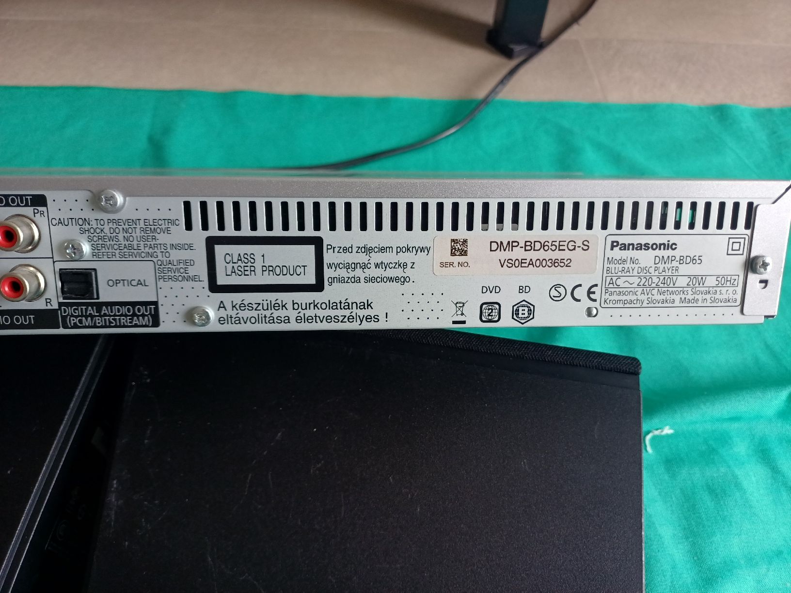 Panasonic Lettore multimediale & Streamer: lettore DVD Panasonic DMP - BD65  blu-ray Disc – Usato da Minusio venduto da ele_gp89 5