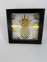 Goldene Ananas Bild im Rahmen