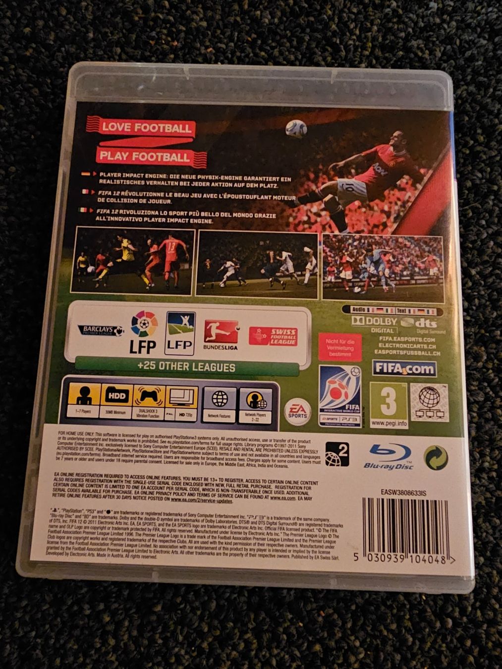 Tutti i DVDs: FIFA 12 PS3 – Usato da Ruswil venduto da jan_bxl5 1