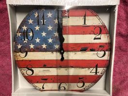 Usa vintage uhr fahne flagge land