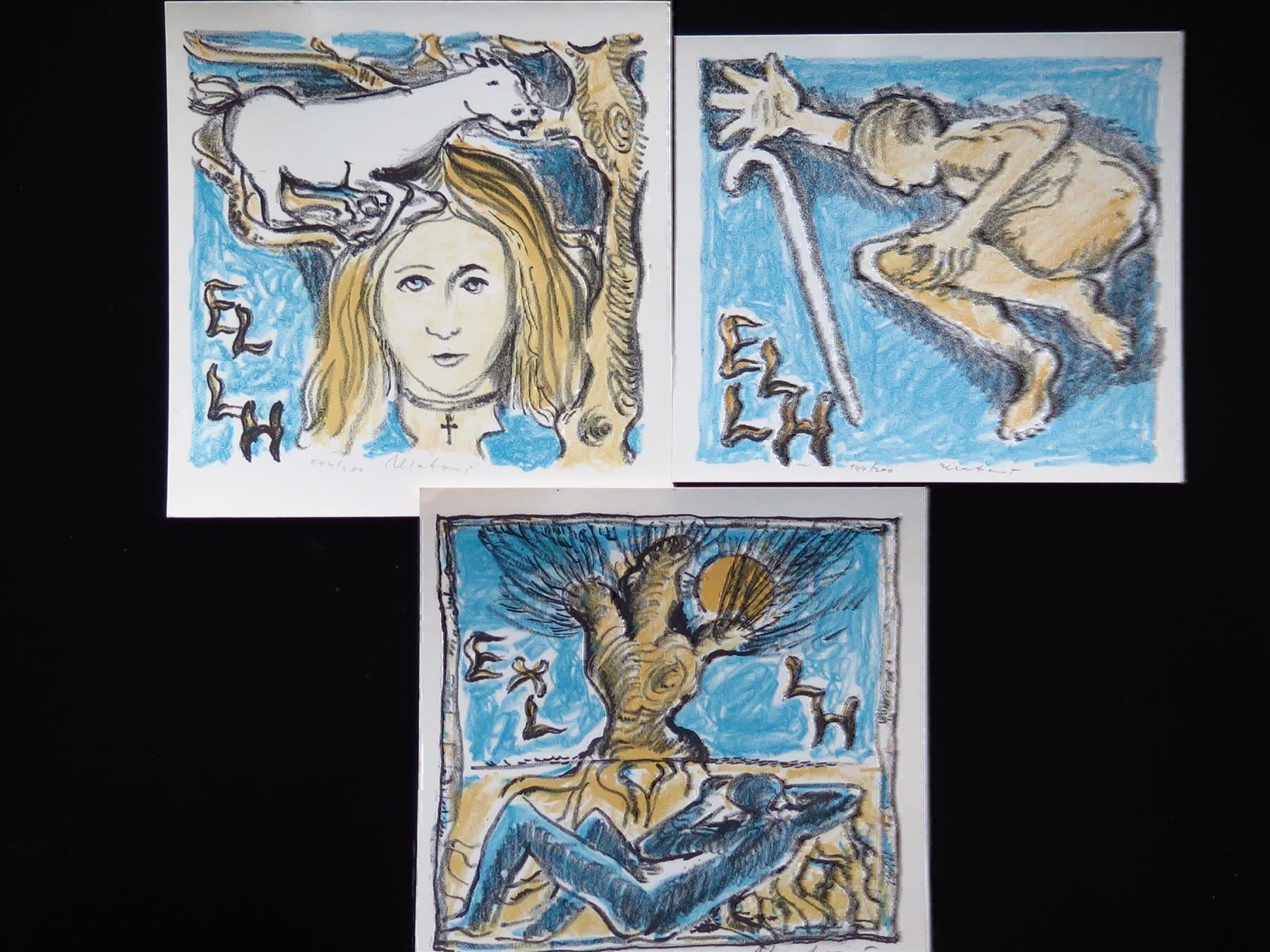 Grafica & Litografie: Miroslav MATOUS (1920-1998), 3 Lithos – Usato da Bern venduto da Jwpm66