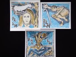 Miroslav MATOUS (1920-1998), 3 Lithos