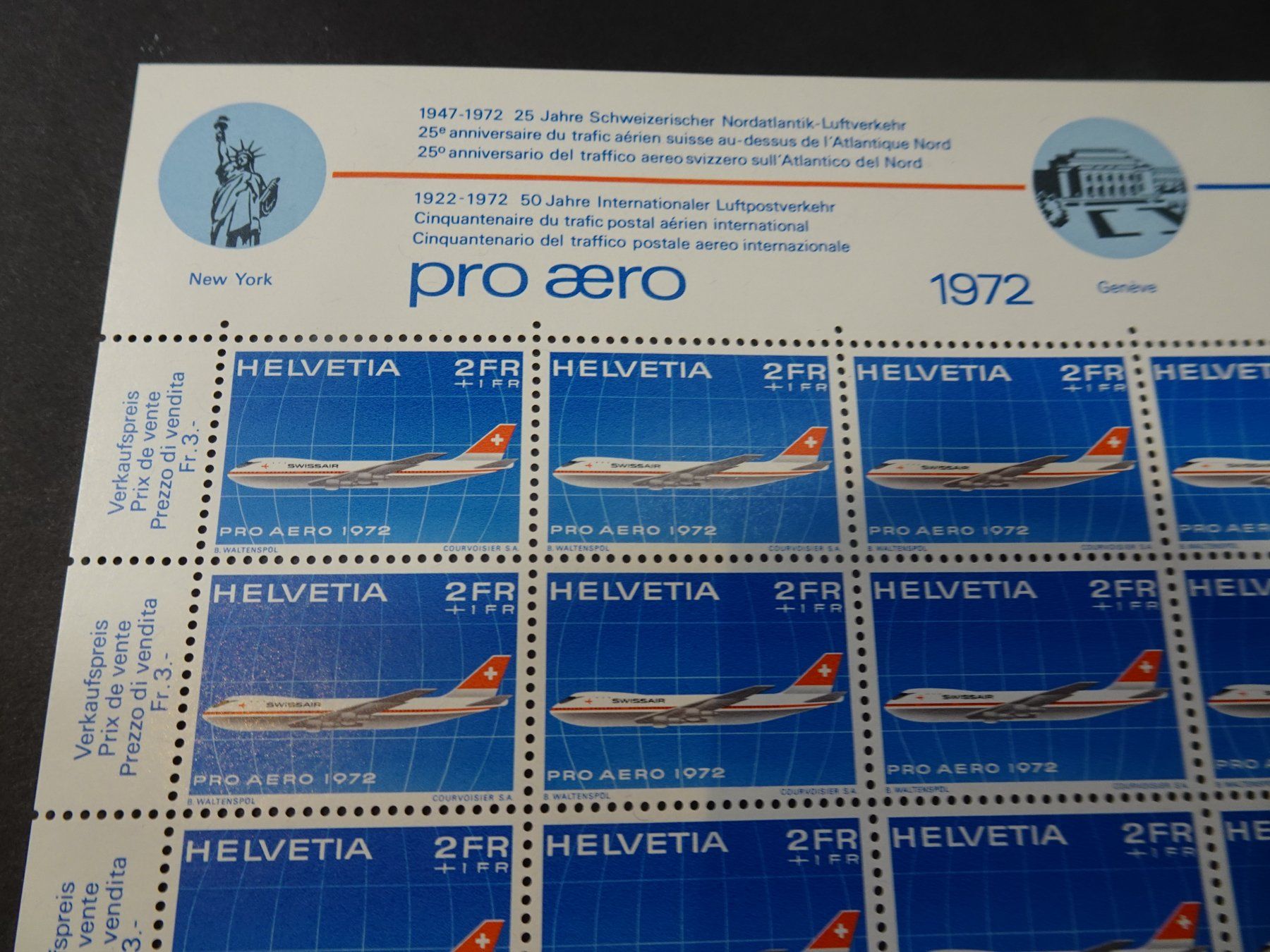 Tutti i francobolli: 1972, PRO AERO BOGEN; POSTFRISCH – Nuovo (secondo la descrizione) da Eschenbach SG venduto da eDaisy 1