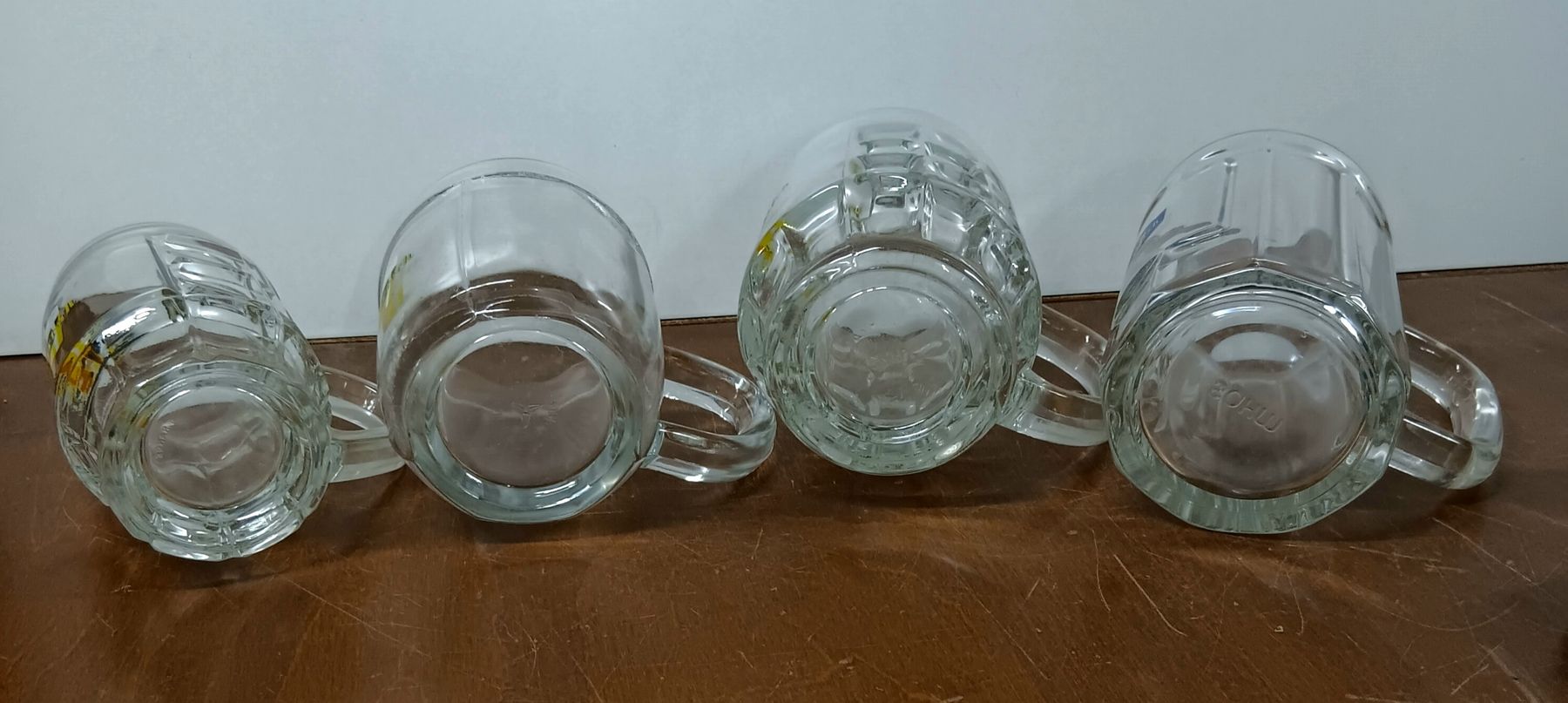 Warteck Bicchieri: 4 Bierkrüge Bier Brauerei Warteck – Usato da Lichtensteig venduto da B-B-Bier 4