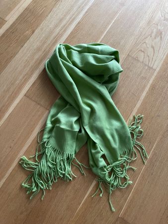 Woll-Schal, Baby-Alpaka, grün