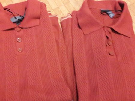 SHIRT-POLO - 2X - H&M - L Ziegelrot