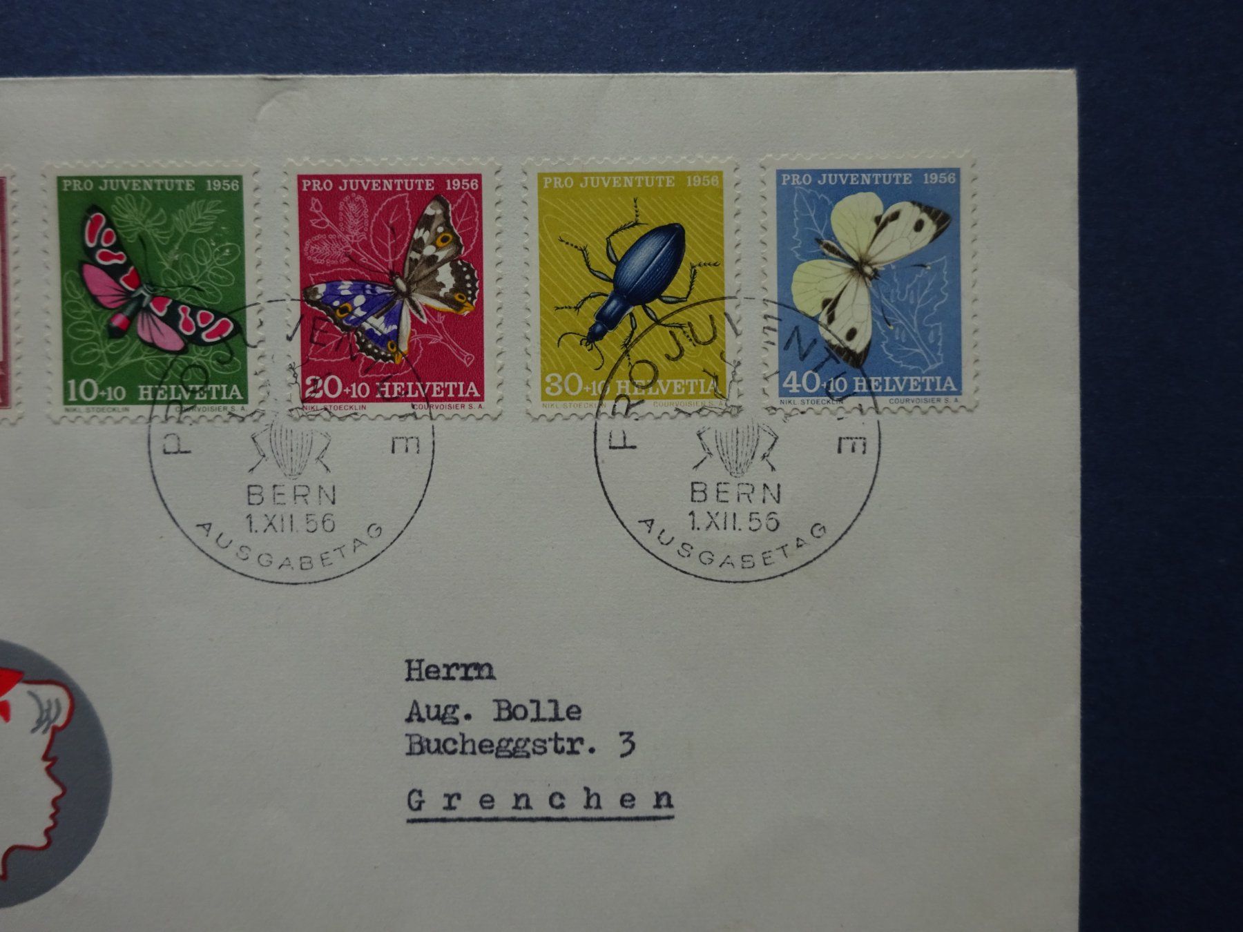 Tutti i francobolli: 1956 Pro Juventute FDC – Usato da Appenzell-Steinegg venduto da adi1975 3
