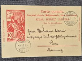 Ganzsache Weltpostverein Bern 1901