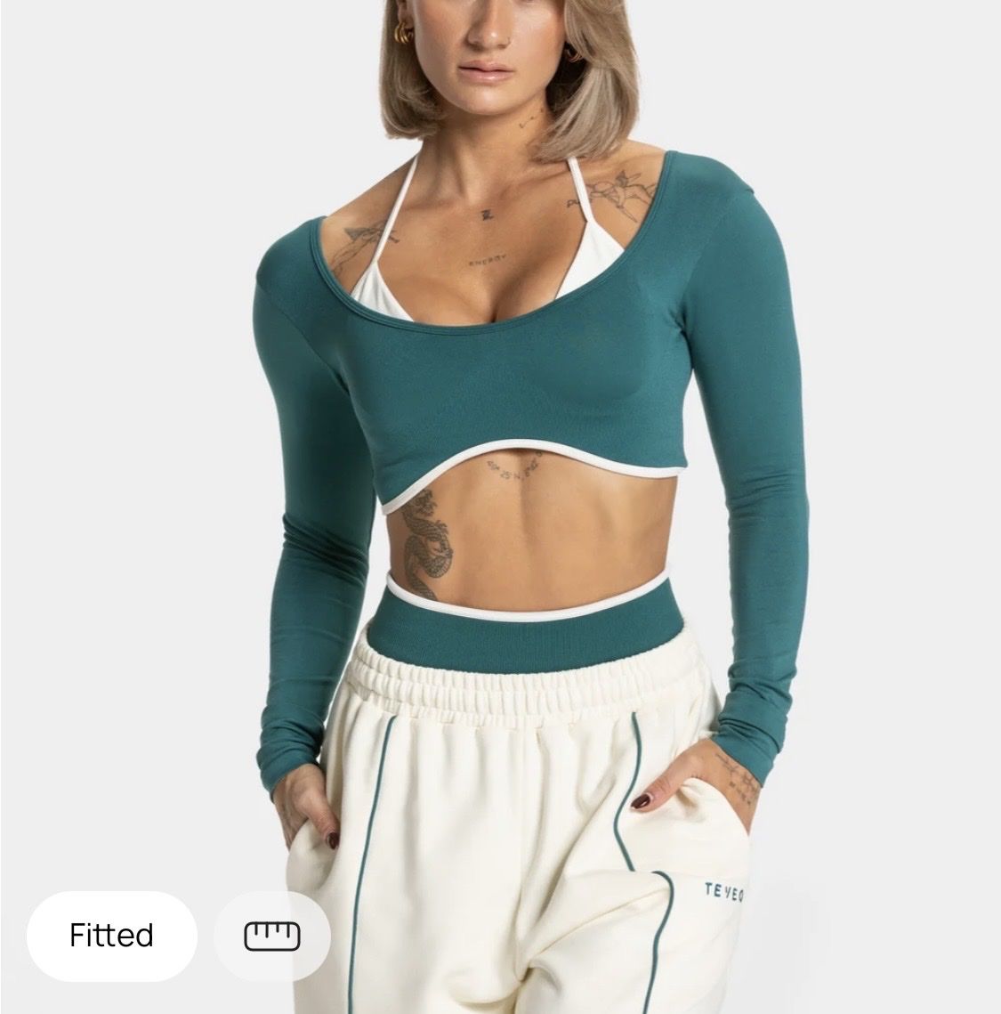 Teveo Top: Teveo Contrastline Longsleeve – Nuovo e nell'imballaggio originale da Bern venduto da lessi101