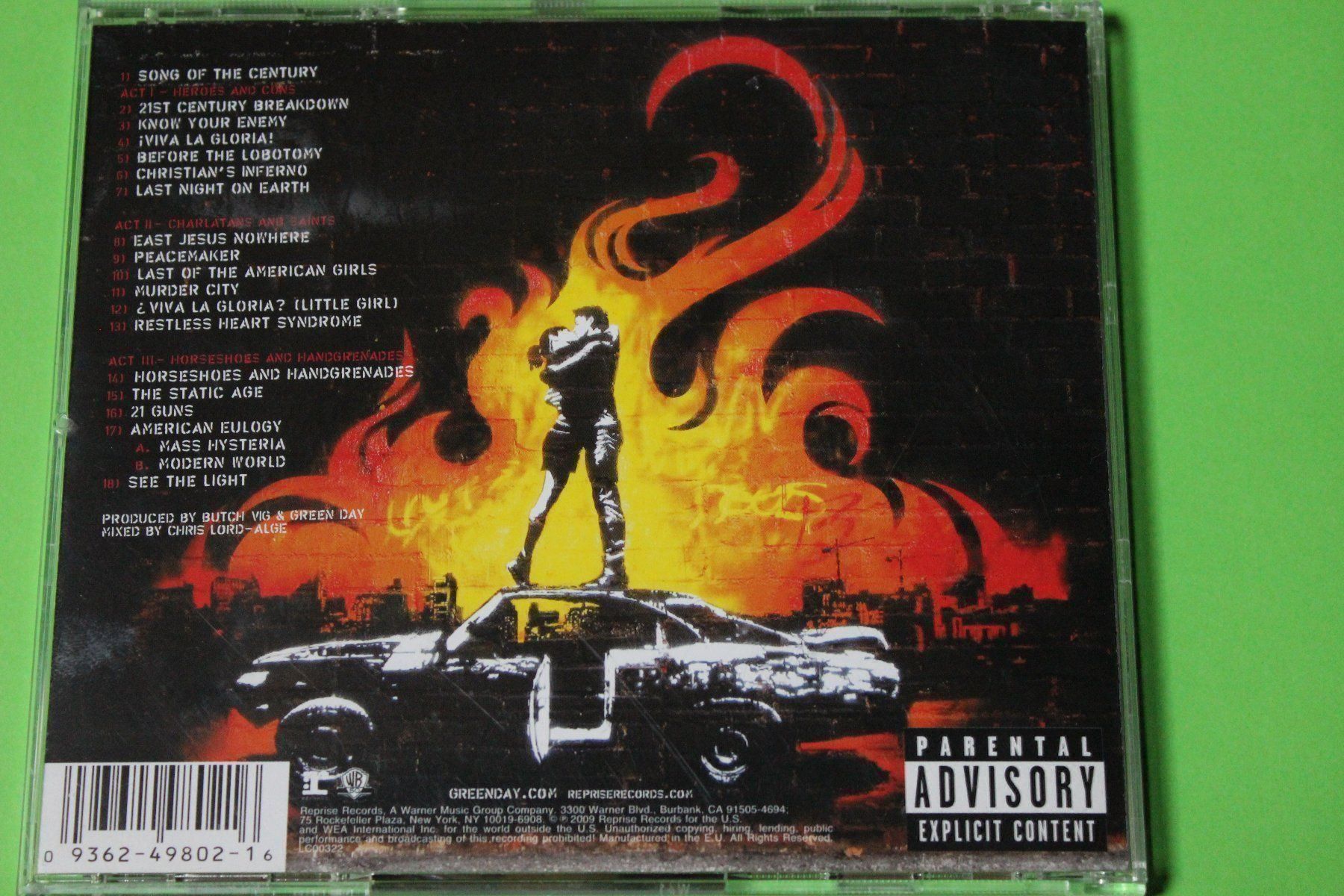 CDs: GREEN DAY - 21st CENTURY BREAKDOWN CD 2009 mit 21 Guns – Neuf (Voir description) à Tübach par JamesStone 2