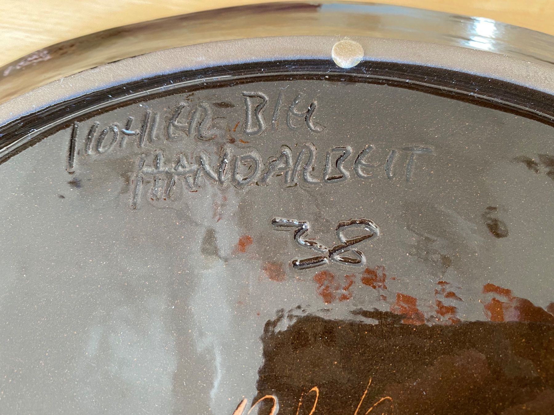 Servierplatten: Wunderschöne Keramik Platte Kohler 1980 – Gebraucht aus Schwarzenburg von Michellu 5
