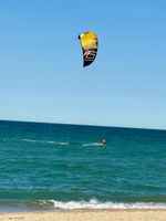 Kitesurf Schirm Ozone 12m2 gelb schwarz inkl Bar