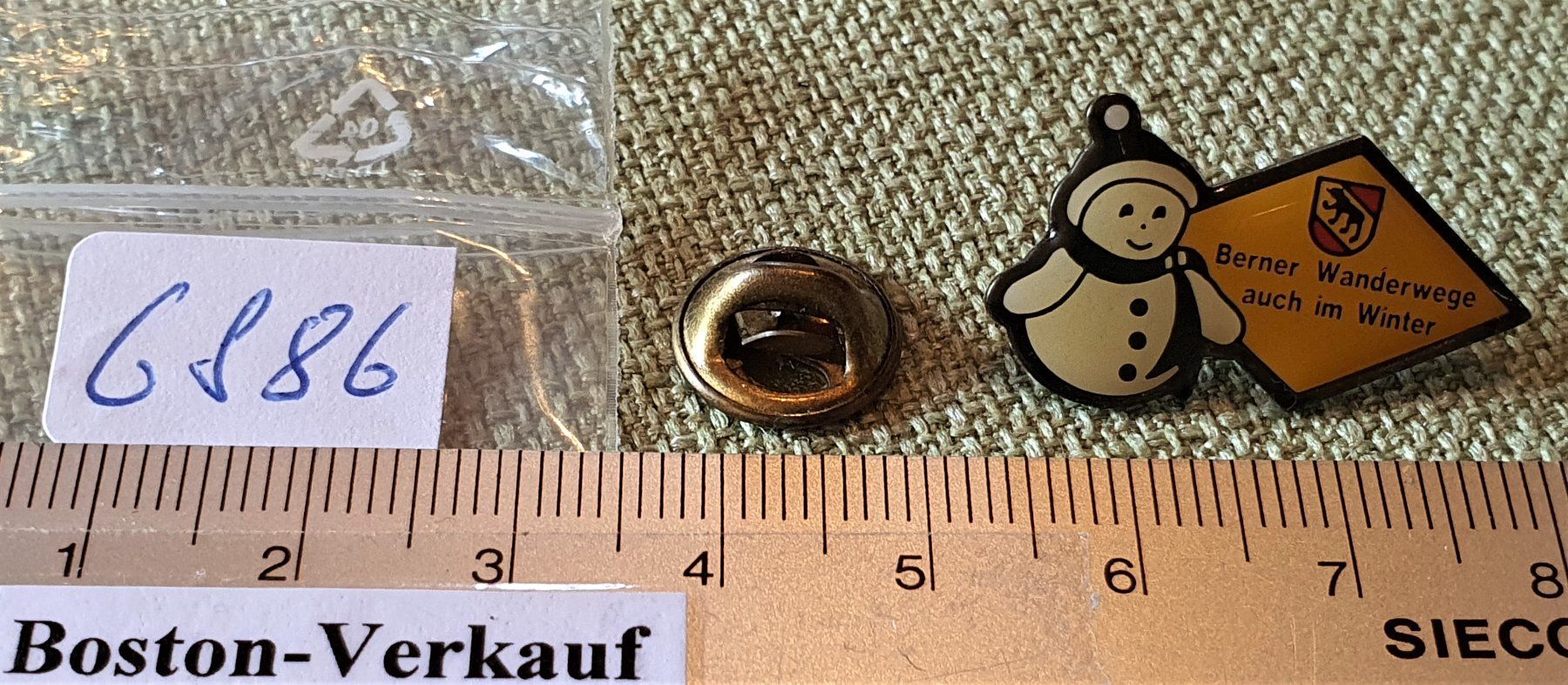 Placchette & Badge: G886 - Pin Berner Winter Wanderwege – Usato da Reinach BL venduto da Boston-Verkauf 1