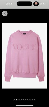 VOGUE Sweatshirt Grösse S rosa Baumwolle