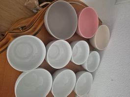 Schalen Set 10 Stk. Keramik verschiedene Farben gut erhalten