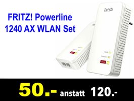 🔴  Powerline FRITZ! 1240 AX WLAN Set /391B