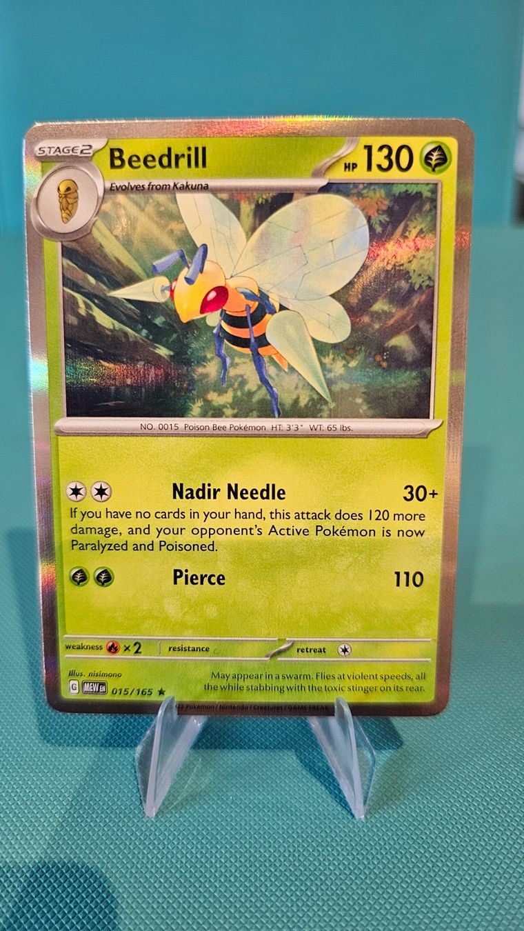 Pokémon Carte collezionabili: Beedrill MEW 015/165 EN – Usato da Rheineck venduto da Pinia03