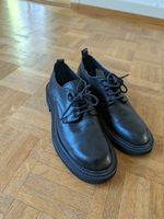 Italienische Schuhe schwarz Leder