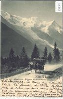 Chamonix - Diligence et Mont-Blanc - Kutsche