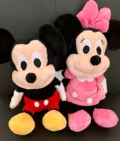 Disney Mickey und Minnie Maus Plüschtiere, sitzend