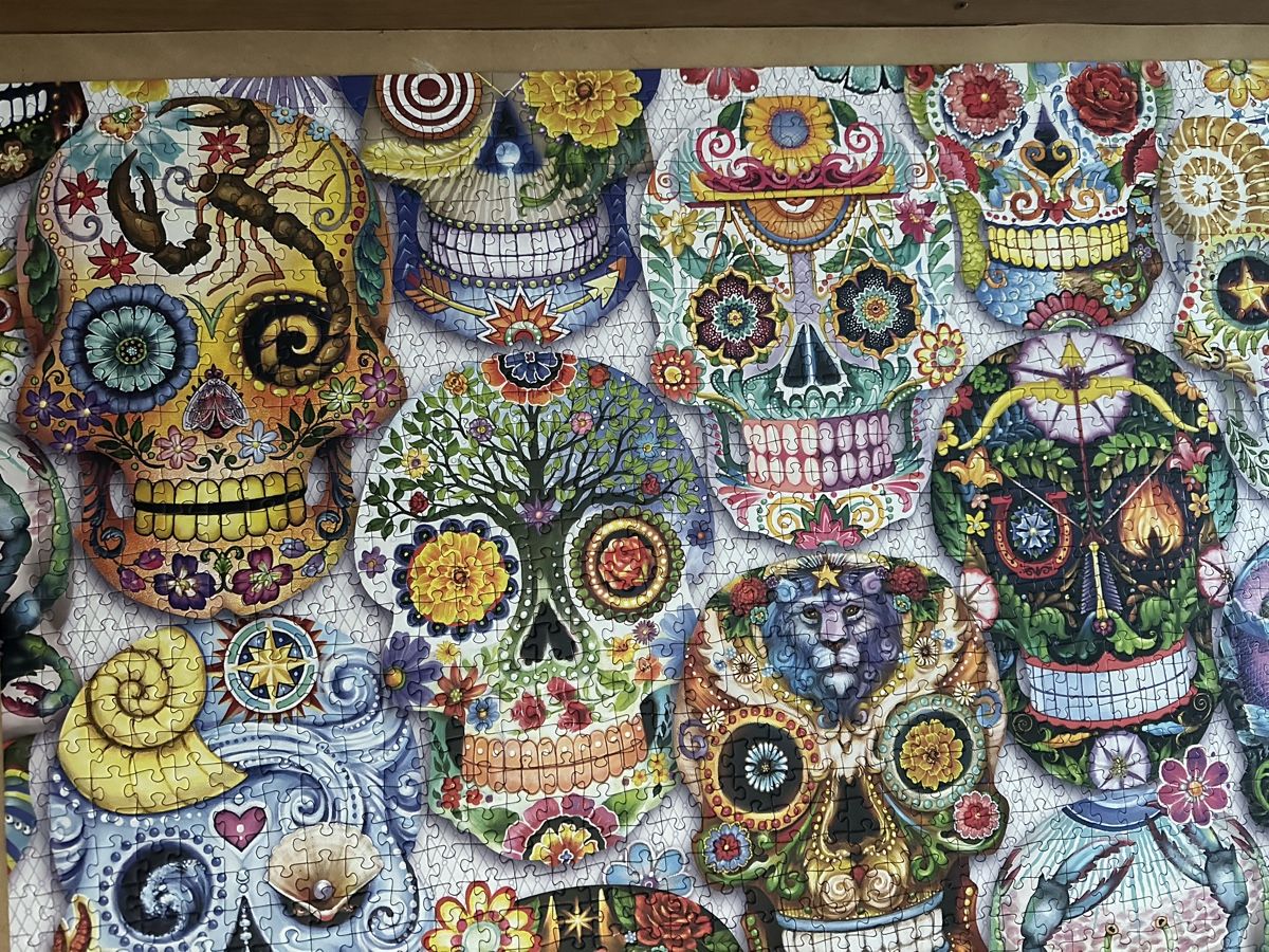 Puzzles: Schmidt Puzzle 2000 Teile Totenschädel bunte Gestaltung – Gebraucht aus Illnau von Championesse 3