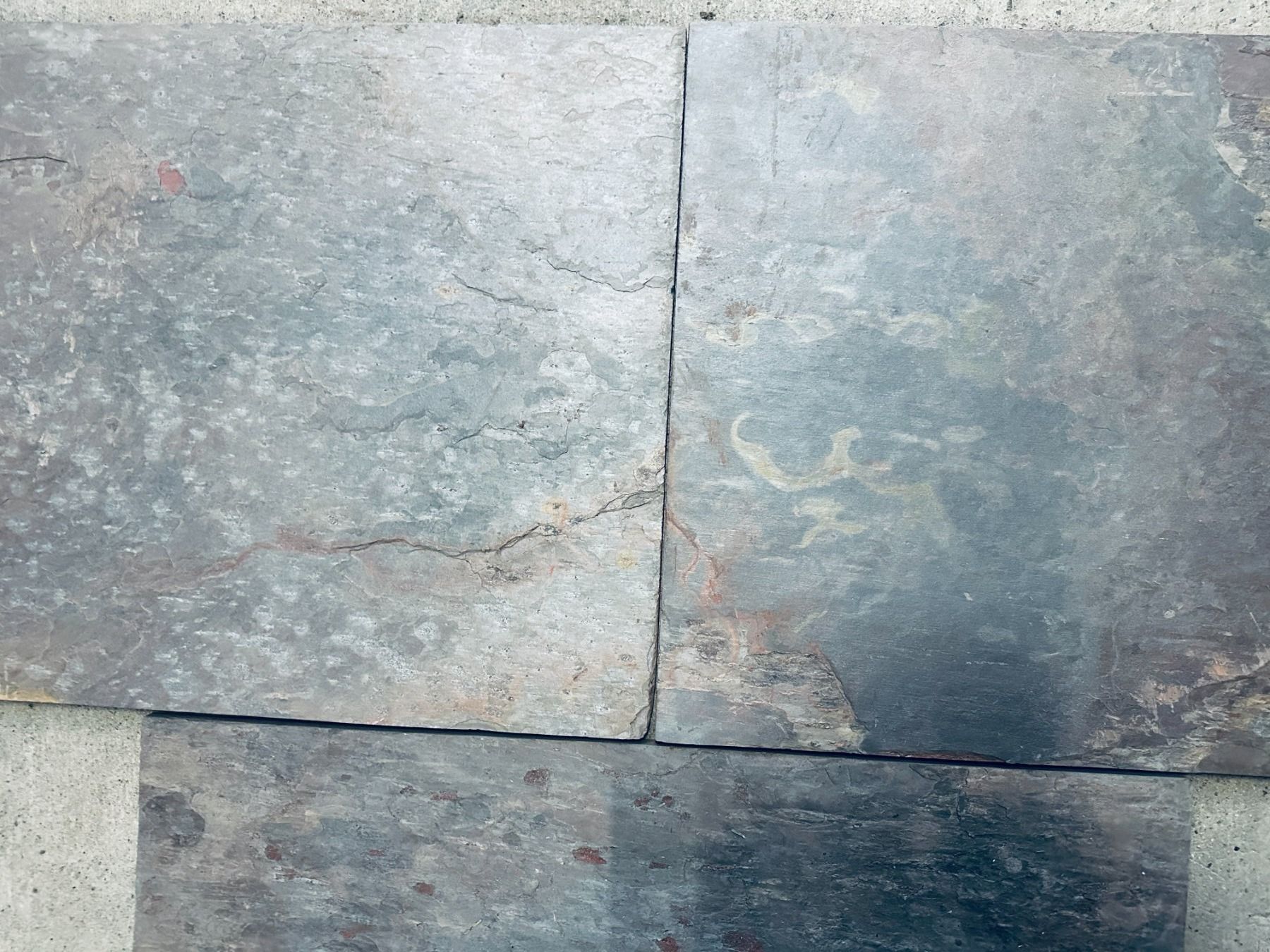 Rivestimenti per pavimenti: Indischer Buntschiefer Platten 60x40x1.2   120qm + – Nuovo e nell'imballaggio originale da Lauerz venduto da RogerH05 1
