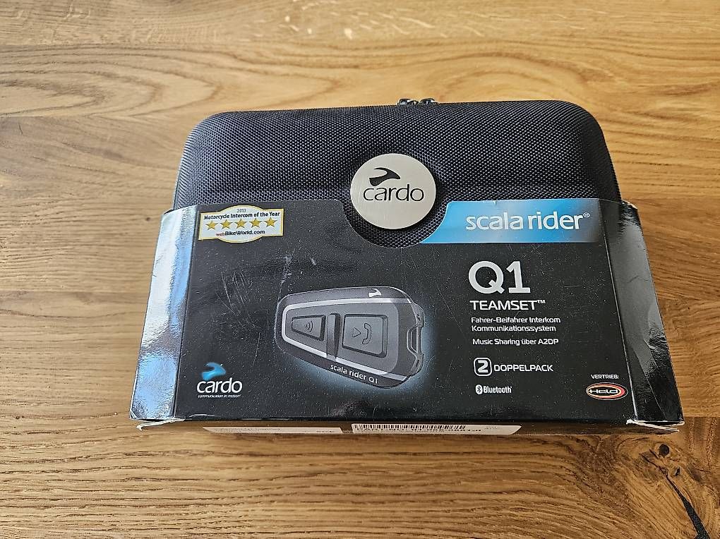 Caschi & visiere: Cardo Scala Rider Q1 Teamset Doppelpack Intercom – Usato da Worb venduto da MisterSunshine