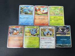 Lot de 7 cartes Pokémon Holo Cosmos FR 