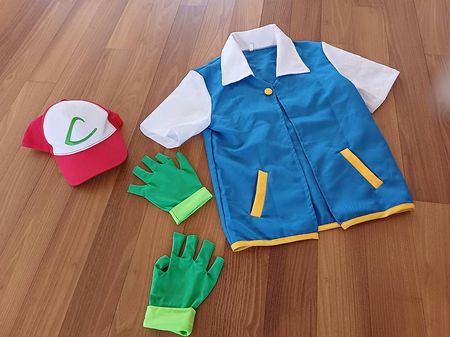 Ash Kostüm, Verkleidung Pokémon, Gr. 148