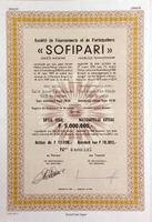 Financements et Participations SOFIPARI SA, Bruxelles - 1979