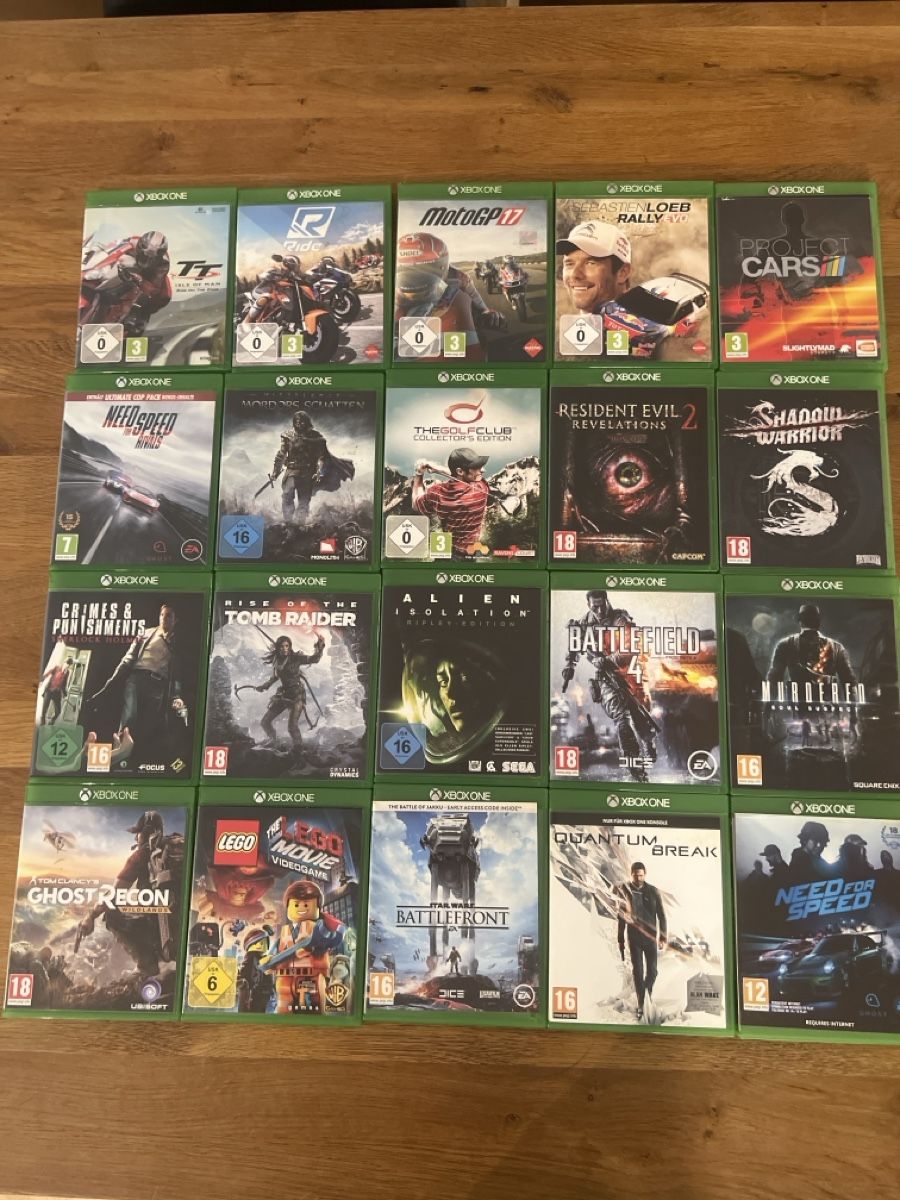 Microsoft Spiele: Xbox One Spiele Sammlung 20 Stk.  – Gebraucht aus Uznach von Apuutze