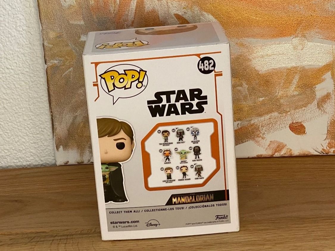 Funko Statuette: Funko Pop - Luke Skywalker with Grogu #482 Star Wars – Nuovo e nell'imballaggio originale da Oensingen venduto da CSCollectors 4