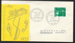 Sonderbrief S. 331 100 Jahre Nachrichtenwesen Bern 1.2.1952
