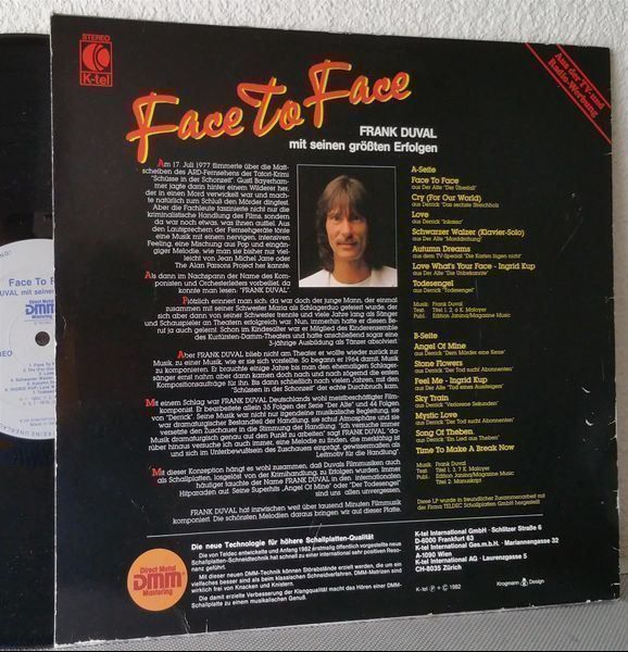 Dischi in vinile: FRANK DUVAL - FACE TO FACE - 1982 - LP – Usato da Greifensee venduto da scharmant 1