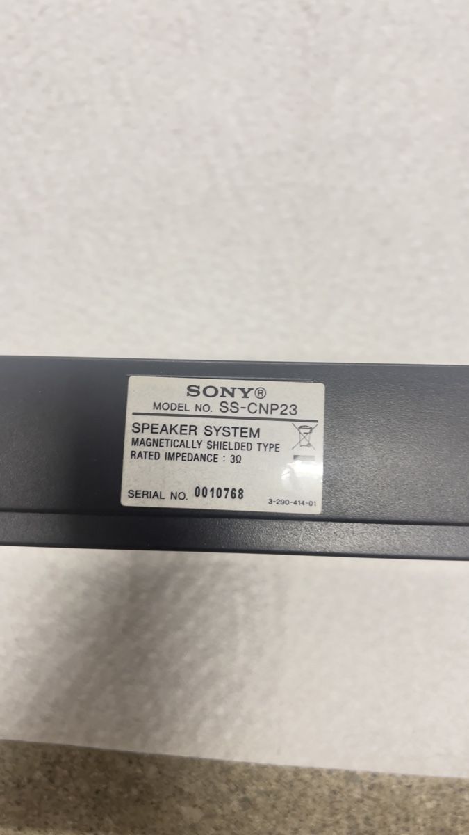 Sony Home Cinema: Sony Center Speaker – Usato da Matzingen venduto da D.MM 2