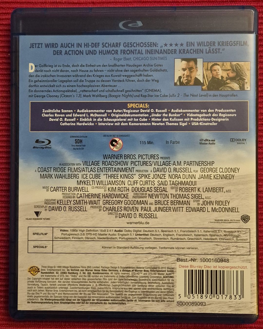 Tutti i DVDs: Three Kings / George Clooney – Usato da Chur venduto da Schaf_60 1