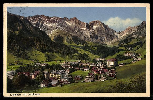 Ansichtskarten: AK Engelberg, Mit Juchlipass – Gebraucht aus Berlin von bartko-reher