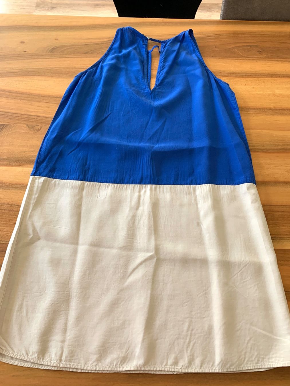 Mango Vestiti: MANGO tolles Kleid raffiniert blau/beige Gr. S – Usato da Meiringen venduto da snahhanssnah 1