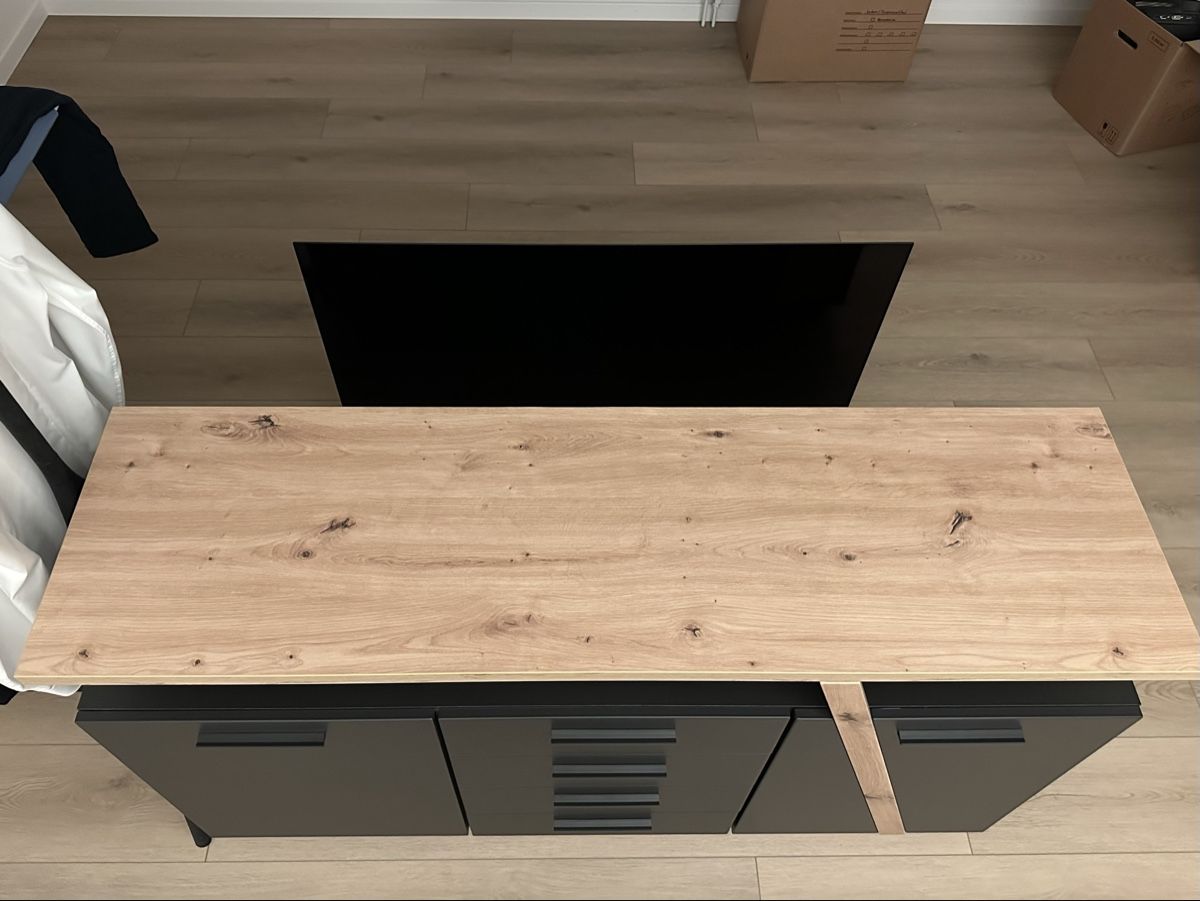Mobili TV: Moderne Kommode mit Soft-Close | Grau/Eiche Dekor – Usato da Egliswil venduto da JoelMR 4