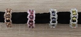 Fingerring aus Glasperlen