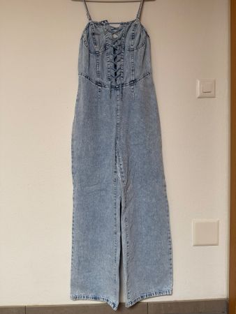 Jeans Jumpsuit mit Träger