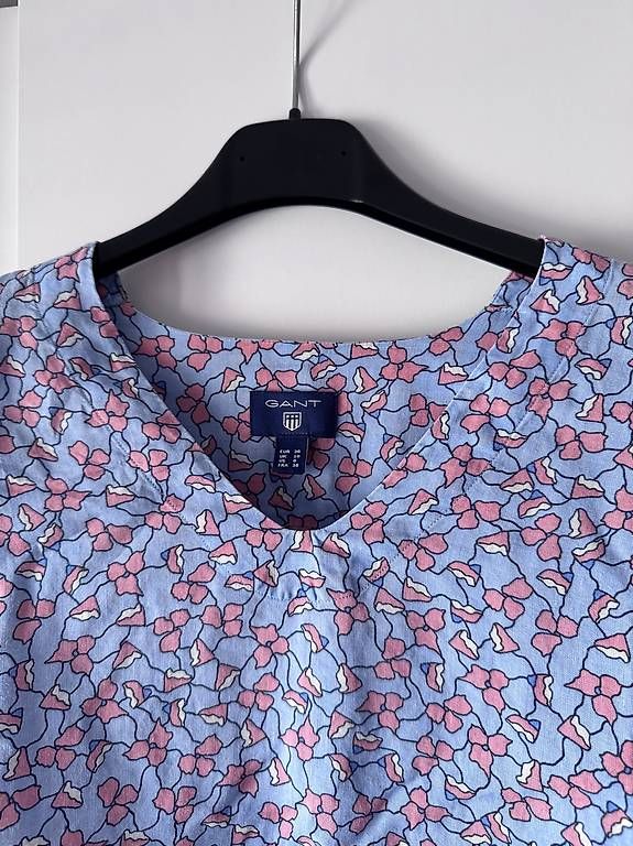 Camicette: GANT Bluse geblümt Gr. 36  hellblau/rosa – Usato da Zürich venduto da mar_lwx5 1