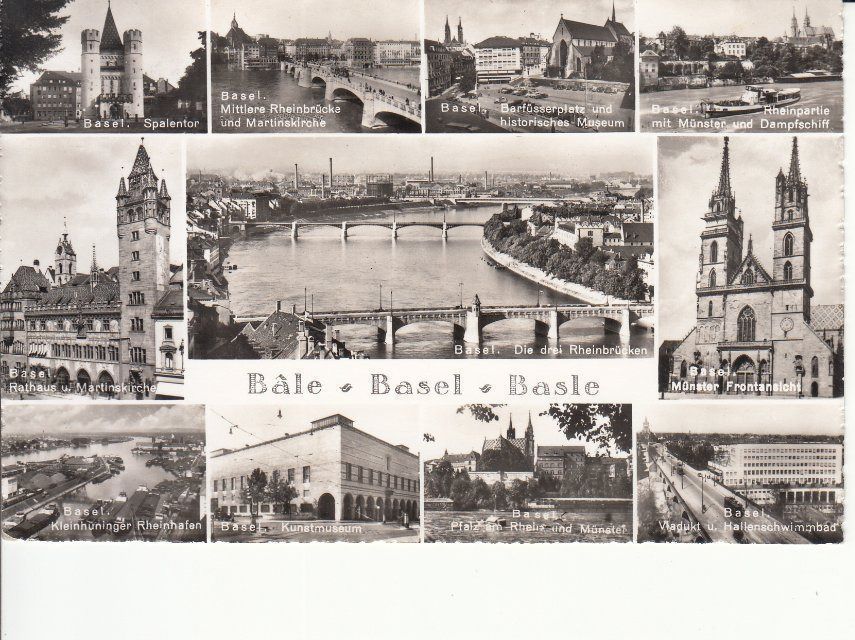 Ansichtskarten: Basel 1956 – Gebraucht aus Bürglen TG von StampGraf